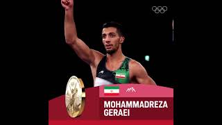 IRAN have their 11th Olympic Gold medal in Wrestling as Mohammadreza Geraei triumphs 67kg [upl. by Dorine158]