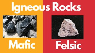 Igneous RocksExtrusiveIntrusiveMaficFelsic [upl. by Ervin]