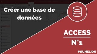 Tutoriel et cours Access n°1  Création dune base de données [upl. by Eniamart]