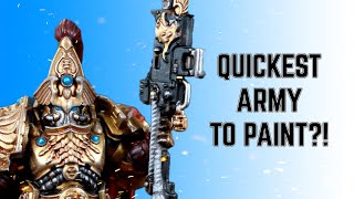 The Quickest Army to Paint Painting Custodes with Peachy [upl. by Pelligrini]