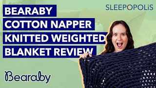 Bearaby Weighted Blanket Review  Reviewing the Cotton Napper Blanket [upl. by Bullough]