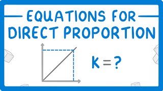 GCSE Maths  How to Write Algebraic Expressions for Directly Proportional Relationships 90 [upl. by Faydra24]