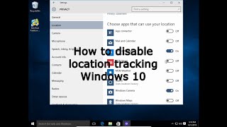 How to disable location tracking Windows 10 [upl. by Eidderf]