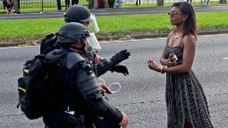 Black Lives Matter Protesters Clash With Police [upl. by Pincince638]