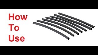 How To Use Heat Shrink Tubing at home [upl. by Aleacin]