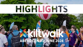 Aberdeen Kiltwalk 2024  Highlights [upl. by Effie]