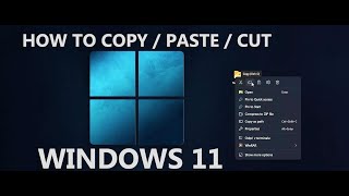 How to Copy  Paste  Cut in Windows 11  2024 [upl. by Mindy]