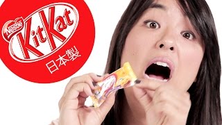 Americans Try Exotic Japanese Kit Kats [upl. by Silverts737]