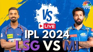 IPL 2024 LIVE MI vs LSG LIVE Match  Mumbai Indians vs Lucknow LIVE  IPL Cricket Match LIVE  N18L [upl. by Eannej]