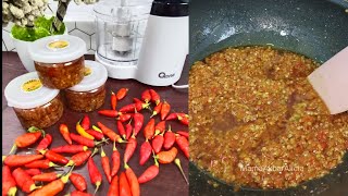 CARA MEMBUAT SAMBAL BAWANG BUAT STOK DIRUMAH [upl. by Kyl913]