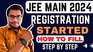 How To Fill JEE Mains Form 2024  JEE Main Form Fill Up 2024  JEE Main Registration 2024 [upl. by Lyret]