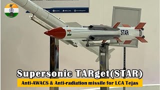 Supersonic TARgetSTAR  AntiAWACS amp Antiradiation missile for LCA Tejas drdo indianairforce [upl. by Melisa]