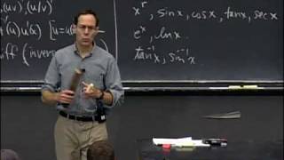 Lec 7 Exam 1 review  MIT 1801 Single Variable Calculus Fall 2007 [upl. by Alpert]