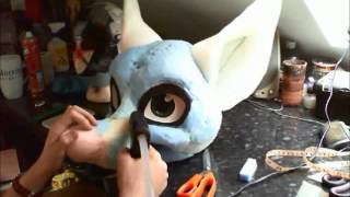 Fursuit Head Tutorial  Time Lapse  Part 3  Furringfleecing 1 [upl. by Attenohs]