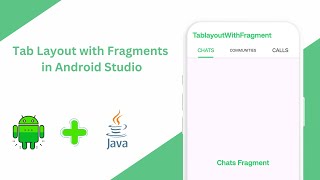 Android Tablayout with Fragments  Tablayout in Android studio java [upl. by Glassco]