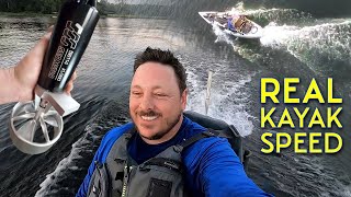 115 Mph on a KAYAK Stable High speed Electric Kayak Motor LAKE TEST fail and SUCCESS [upl. by Dorin931]