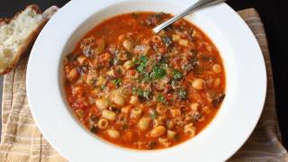 Minestrone Soup Recipe  Italian Vegetable and Pasta Soup [upl. by Atinob]