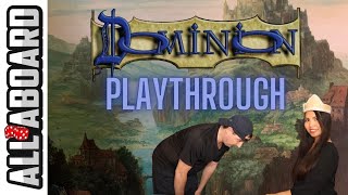 DOMINION  Board Game  2 Player Playthrough  Building Kingdoms [upl. by Sivrahc]