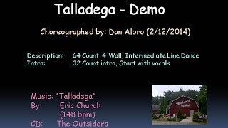 Talladega Line Dance Demo [upl. by Ayamahs]