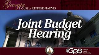 Joint Budget Hearing Afternoon Part One [upl. by Letnoj]