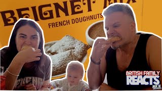 Brits Try BEIGNETS Cracker Barrel appetiser for the first time 🍩 ☕ [upl. by Dill973]