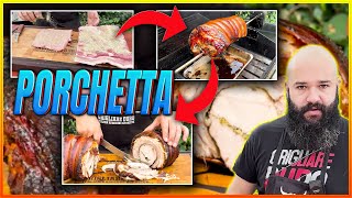 Come Fare la Porchetta allo Spiedo nel BBQ  Grigliare Duro [upl. by Pride829]