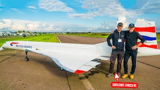 WORLDS LARGEST RC MODEL 149KG 10METERS CONCORDE WITH 4x JET TURBINES [upl. by Karwan]