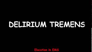 How to Pronounce Delirium Tremens  Paramedic  EMT  Medical Terms [upl. by Aizirtap929]