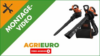 Montagevideo  Laubsauger Laubbläser Black amp Decker 3000W 3 in 1 [upl. by Nerb260]