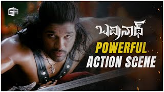 Badrinath Telugu Movie  Powerful Action Scene  Allu Arjun Tamannaah  VV Vinayak [upl. by Alicsirp]