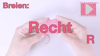 Recht breien rechtshandig  Leren Haken en Breien [upl. by Hester]