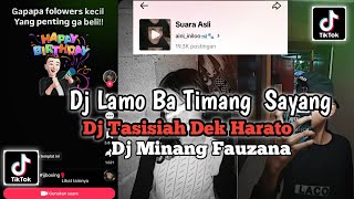 DJ LAMO BA TIMANG SAYANG  DJ TASISIAH DEK HARATO  DJ MINANG FAUZANA  DJ VIRAL FYP TIKROK 2024 [upl. by Thayne]