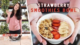 Strawberry Smoothie Bowl  Kumpulan Resep Diet Sehat Melanie [upl. by Munster]