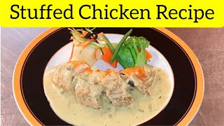 Stuffed Chicken Recipe  With Jalapeno Sauce  Bay Cooking With Nawaz [upl. by Amalita721]