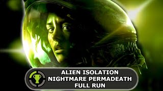 Alien Isolation  Nightmare Mode Permadeath One Shot Achievement [upl. by Llemert]