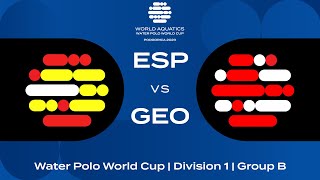 LIVE  Spain vs Georgia  Water Polo World Cup 2023  Group B [upl. by Bonnibelle]