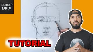 Como Dibujar el rostro humano TIEMPO REAL [upl. by Miran]