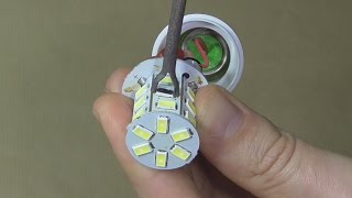 Reparación de bombilla LED  Cambiar led fundido [upl. by Yajnas]