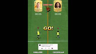 Haaland Vs Cucurella Who Is Fastest In FC 24  Speed Test⚡🥇shorts eafc24 cucurella haaland [upl. by Nylarahs]