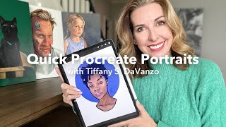 Quick Procreate Portraits with Tiffany S DaVanzo [upl. by Nolaj706]