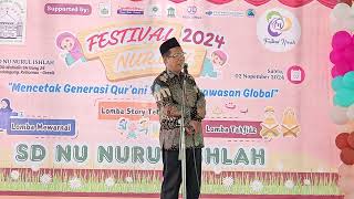 Festival Nurish 2024  Sambutan Perwakilan Yayasan Masjid Nurul Ishlah Dr H Ahmad Jazuli SPd MM [upl. by Sukramal]