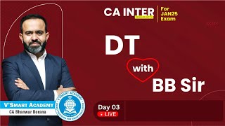 Demo Lec 03 Introduction  CA Inter DT  ICAI New Pattern Regular Batch  CA Bhanwar Borana [upl. by Lore59]