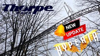 Thorpe park new roller coaster Hyperia update Ep26 [upl. by Tiebout]