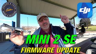 DJI Mini 2 SE Firmware Update v01000410  Test Flight On A Very Windy Day [upl. by Aillicec233]