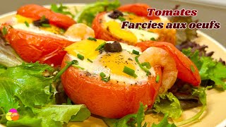 Tomates Farcies à lŒuf  Recette Facile et Rapide 🍅🥚 [upl. by Colas]