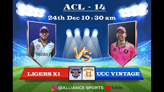 ACL 14  UnitedCricketClubvsLIGERSXI [upl. by Lauber419]