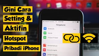 Begini Loh Cara Setting Hotspot Pribadi iPhone  iOS 14 😃 [upl. by Acilgna]