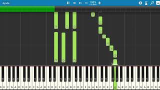 Estrellas Vallenatas  Obsesión feat Ramiro Better  Piano Tutorial  Midi [upl. by Htebyram]