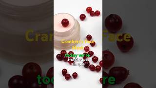 DIY Cranberry Face Mask for Glowing Skin [upl. by Anniram]