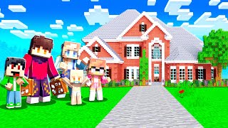 MOVING INTO OUR NEW MANSION IN MINECRAFT [upl. by Bergeron673]